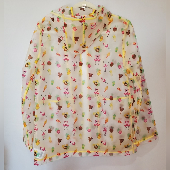 Disney Parks Women's Rain Coat Jacket Falmingo Mickey Treats Dole Whip Size: S - Picture 2 of 14
